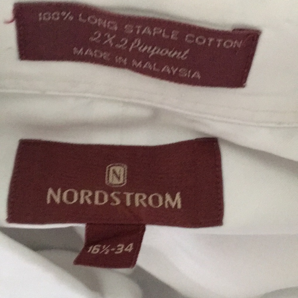 Men’s white dressed shirt byNordstrom